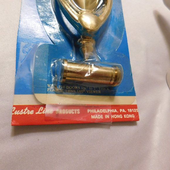 Lustre Line Brass Door Knocker Polished Brass - Picture 2 of 4